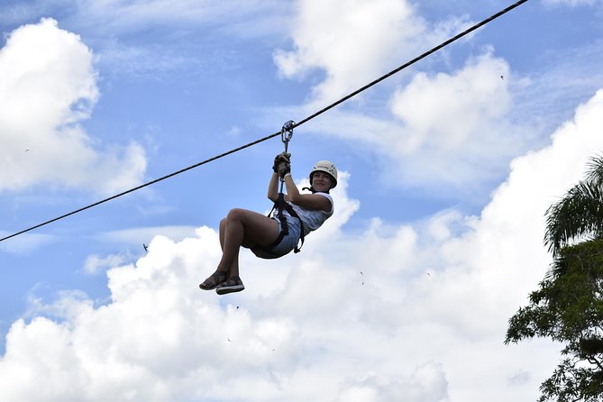 Ziplining from Punta Cana - Unique Carbon Fiber lines in Punta Cana - The Course Flow: 8 Towers, 8 Lines, and a Suspension Bridge