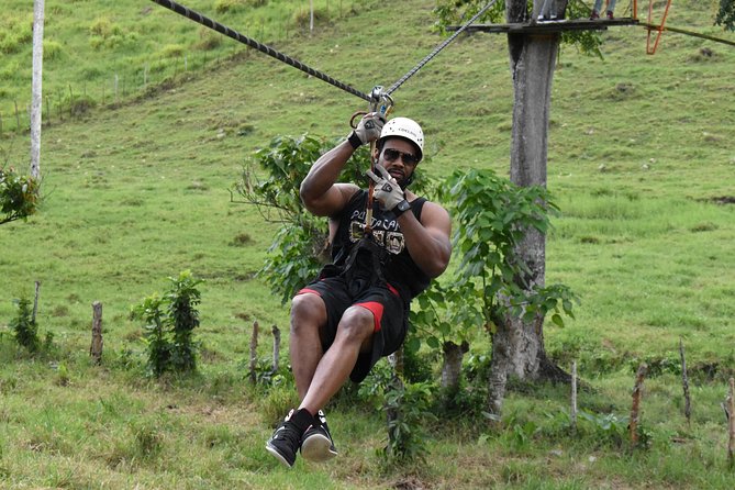 Ziplining from Punta Cana - Unique Carbon Fiber lines in Punta Cana - Included Bottled Water and Fruit: Small Detail, Real Comfort