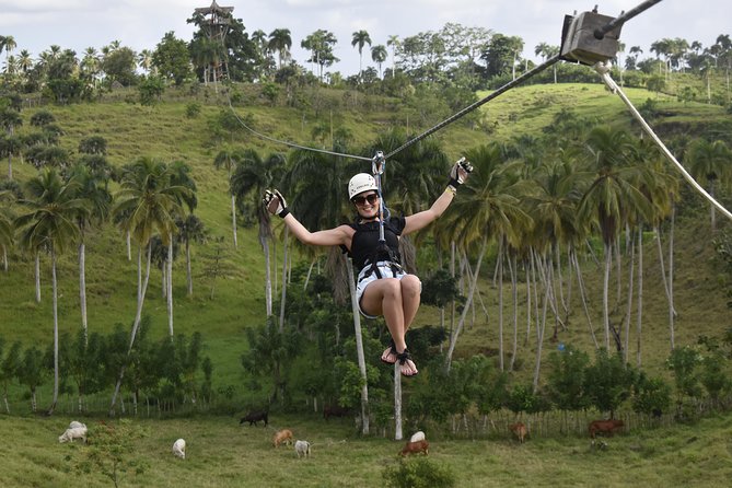 Ziplining from Punta Cana - Unique Carbon Fiber lines in Punta Cana - Arriving for the 7:30am Start Without Losing Your Day